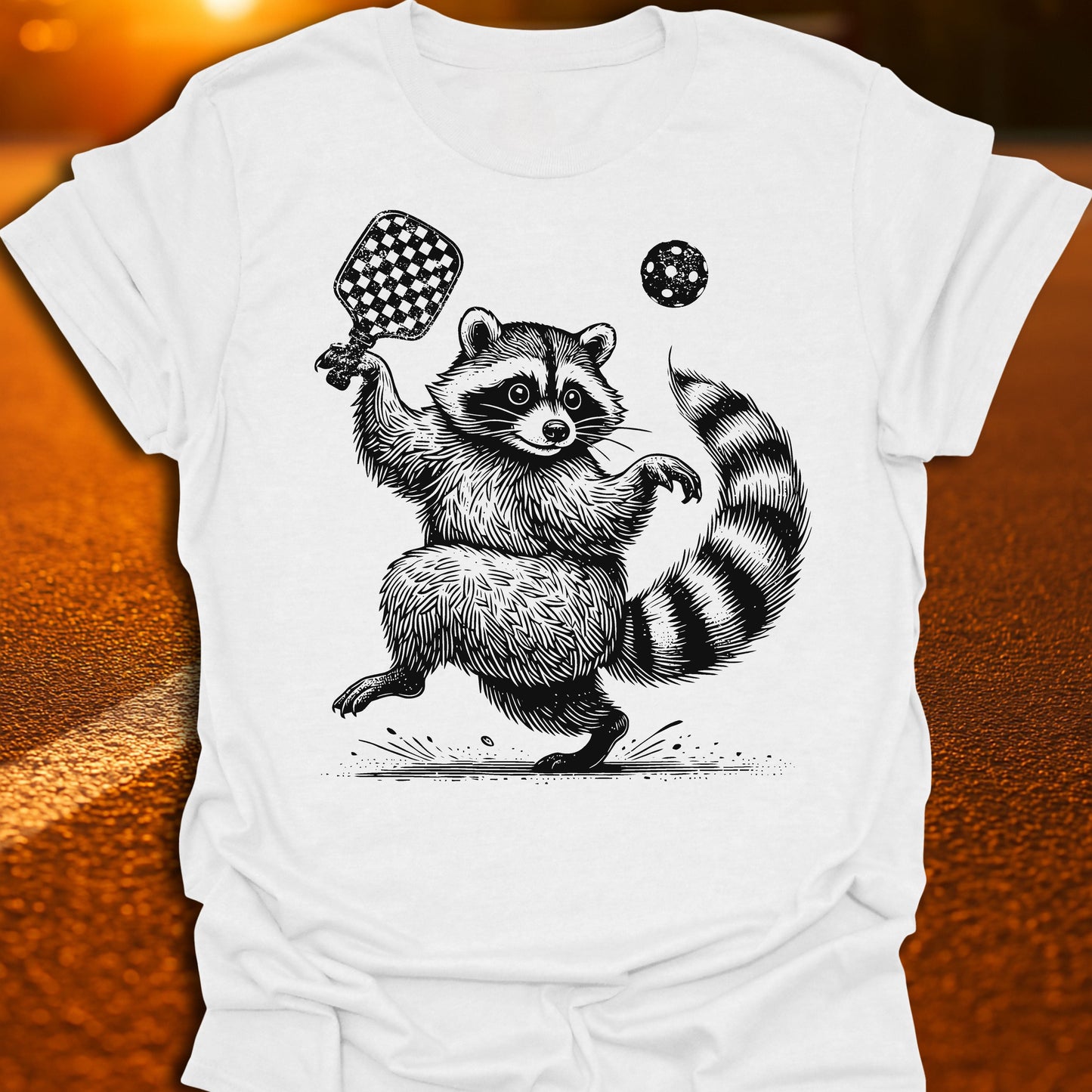 Raccoon Pickleball T-Shirt