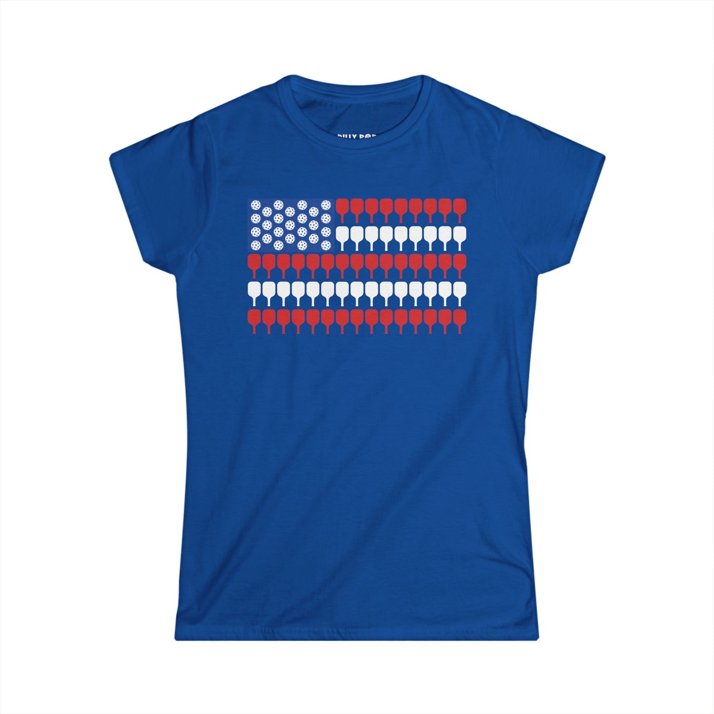 American Pickleball Flag Women's Softstyle Tee