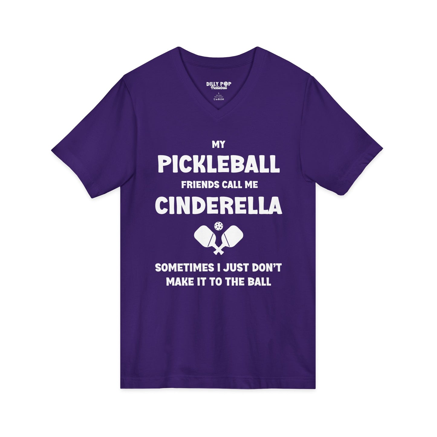 Cinderella Unisex Jersey V-Neck Pickleball Tee