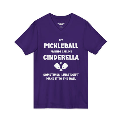 Cinderella Unisex Jersey V-Neck Pickleball Tee