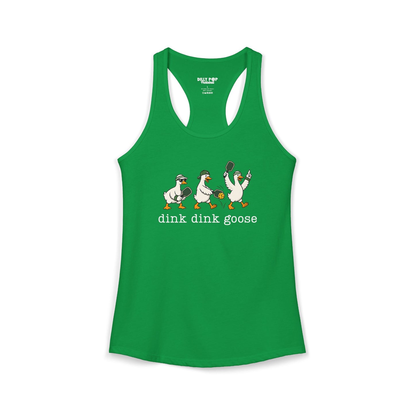 Dink Dink Goose Pickleball Racerback Tank