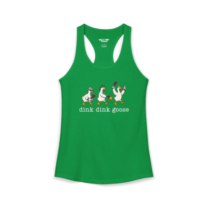 Dink Dink Goose Pickleball Racerback Tank