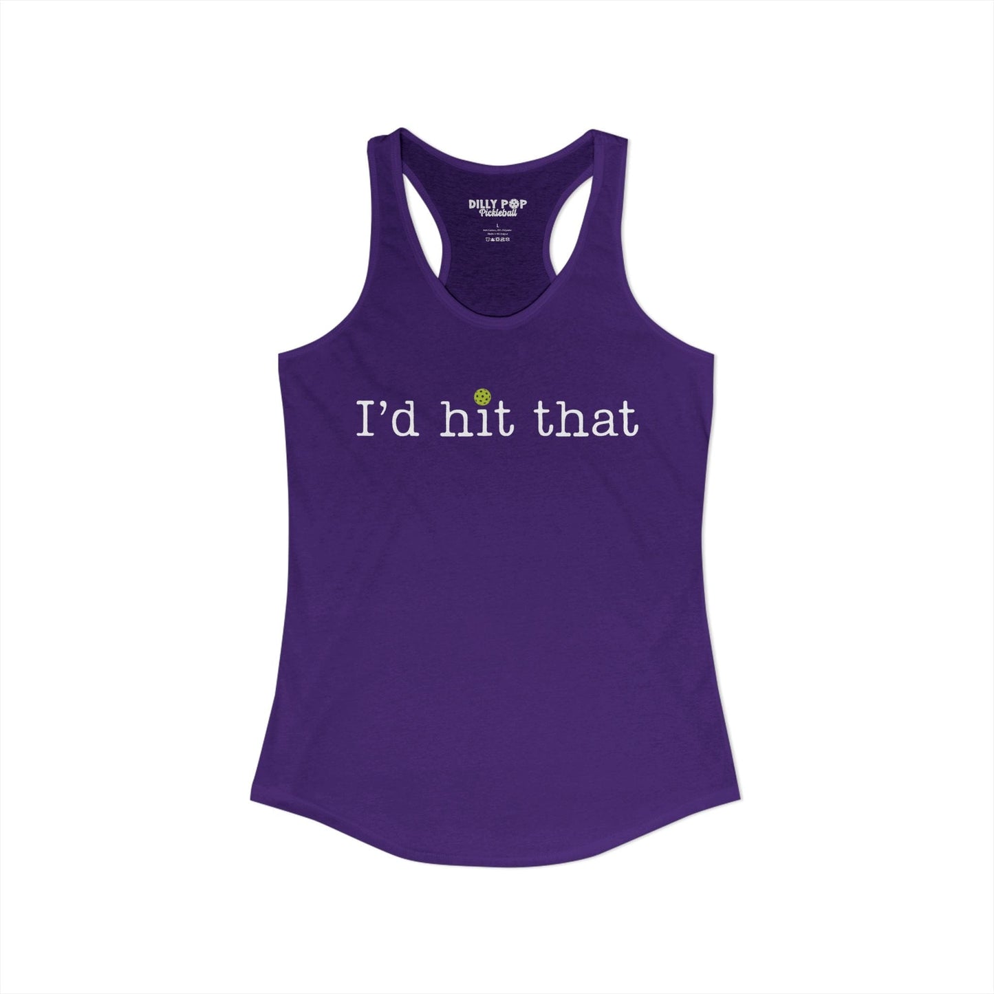 I'd Hit That Pickleball Racerback Tank