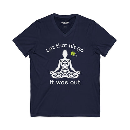 Let That Hit Go V-Neck Tee