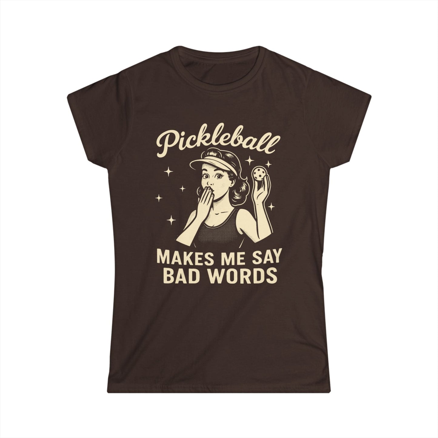 Bad Words Pickleball Women's Softstyle Tee