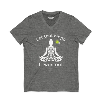 Let That Hit Go V-Neck Tee