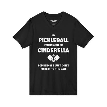 Cinderella Unisex Jersey V-Neck Pickleball Tee