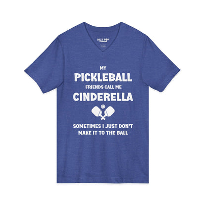 Cinderella Unisex Jersey V-Neck Pickleball Tee