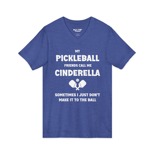 Cinderella Unisex Jersey V-Neck Pickleball Tee