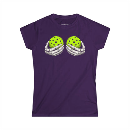 Skeleton Hands Women's Pickleball Softstyle Tee