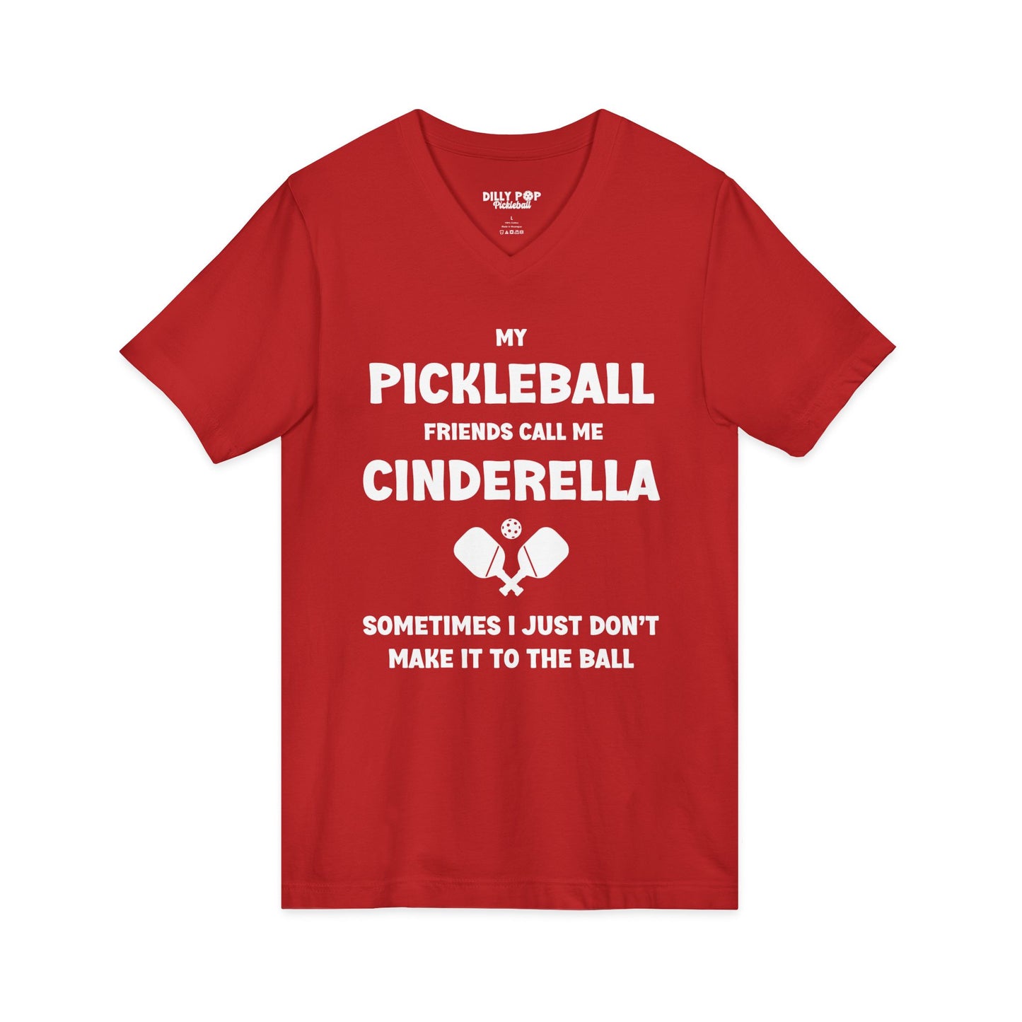 Cinderella Unisex Jersey V-Neck Pickleball Tee
