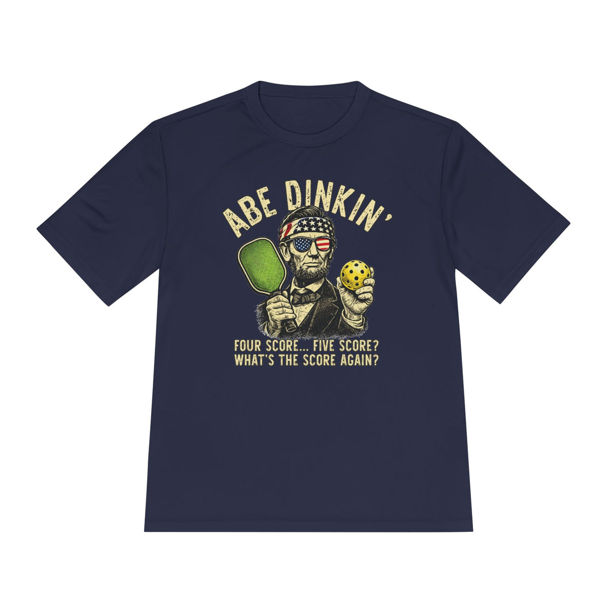 Abe Dinkin' Moisture Wicking Pickleball Tee