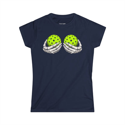 Skeleton Hands Women's Pickleball Softstyle Tee
