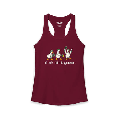 Dink Dink Goose Pickleball Racerback Tank