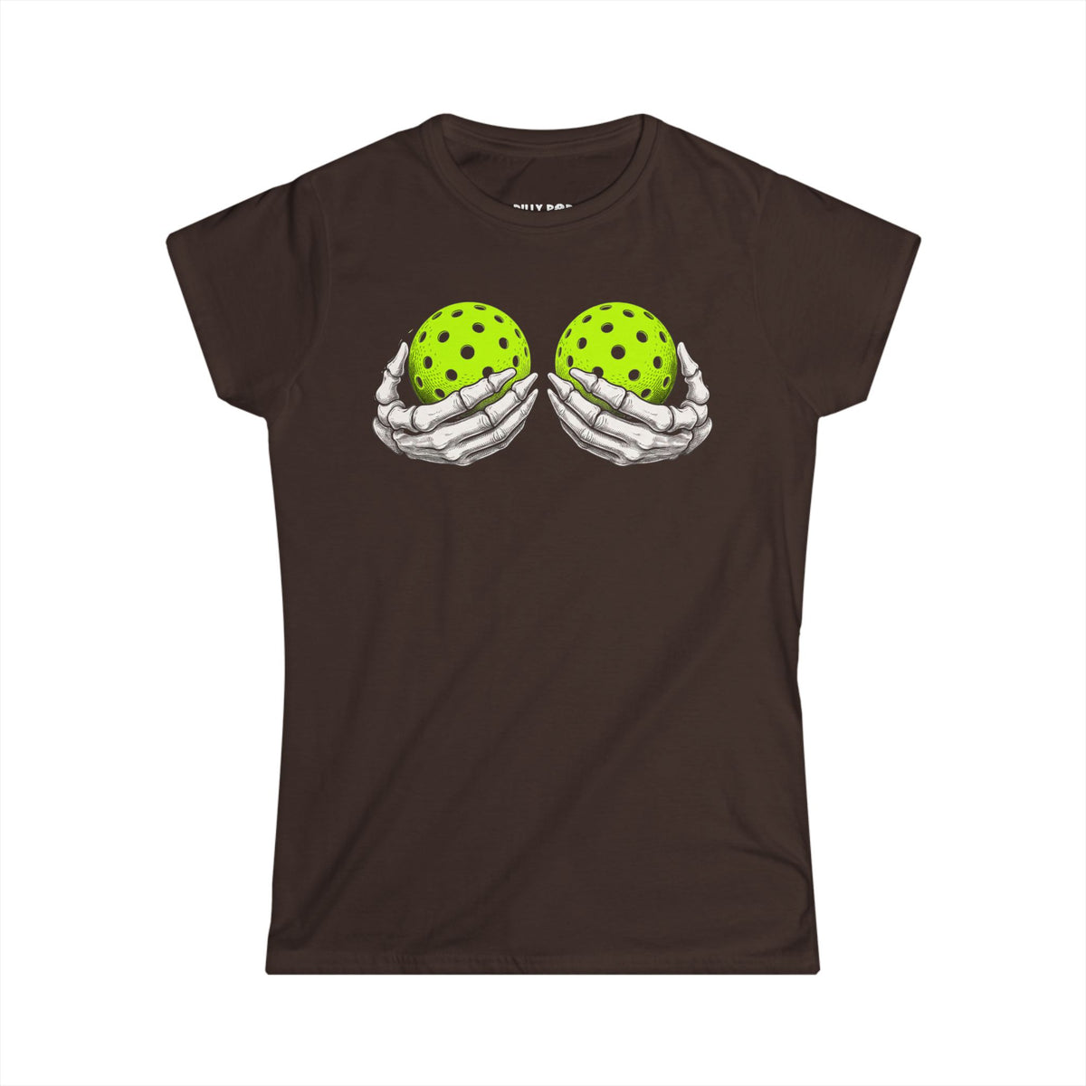 Skeleton Hands Women's Pickleball Softstyle Tee