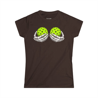 Skeleton Hands Women's Pickleball Softstyle Tee