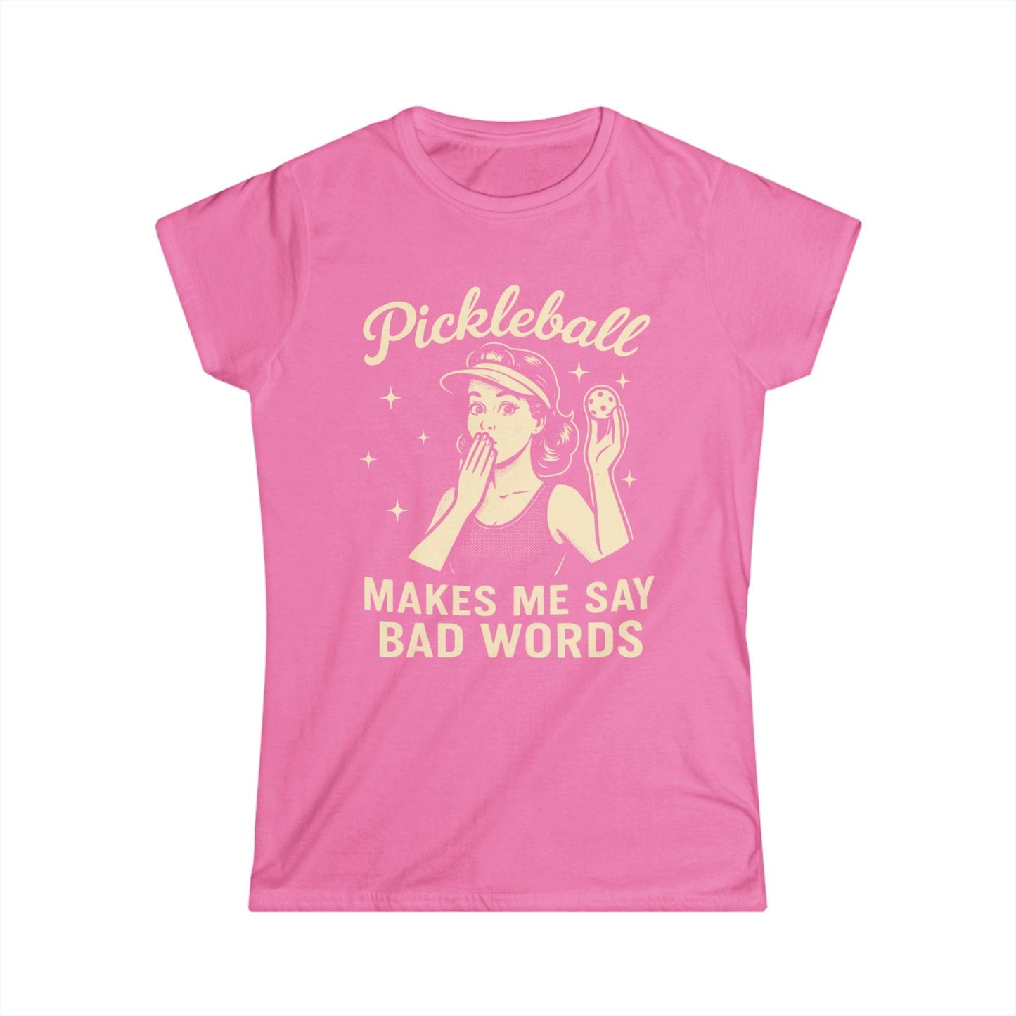 Bad Words Pickleball Women's Softstyle Tee