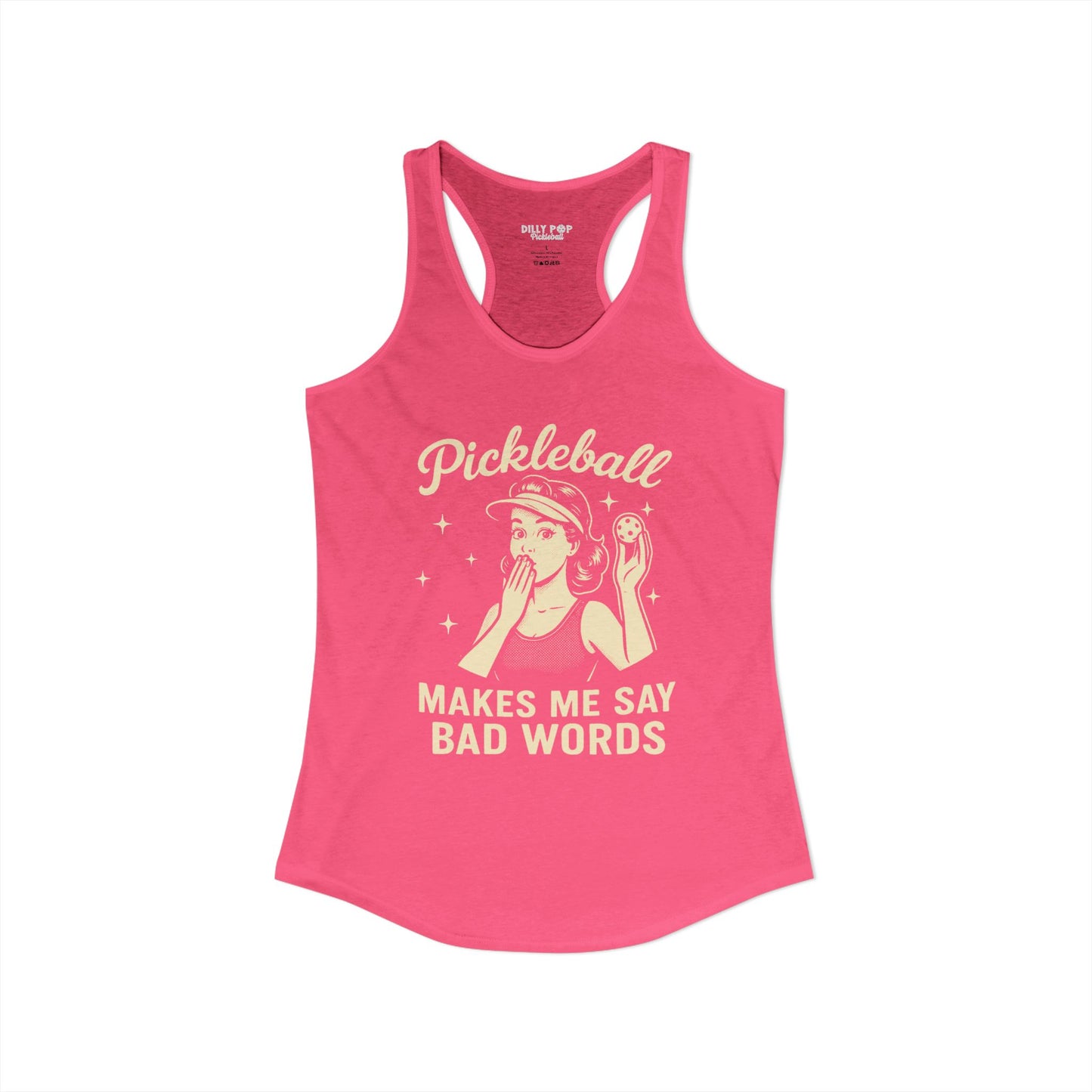 Bad Words Pickleball Racerback Tank