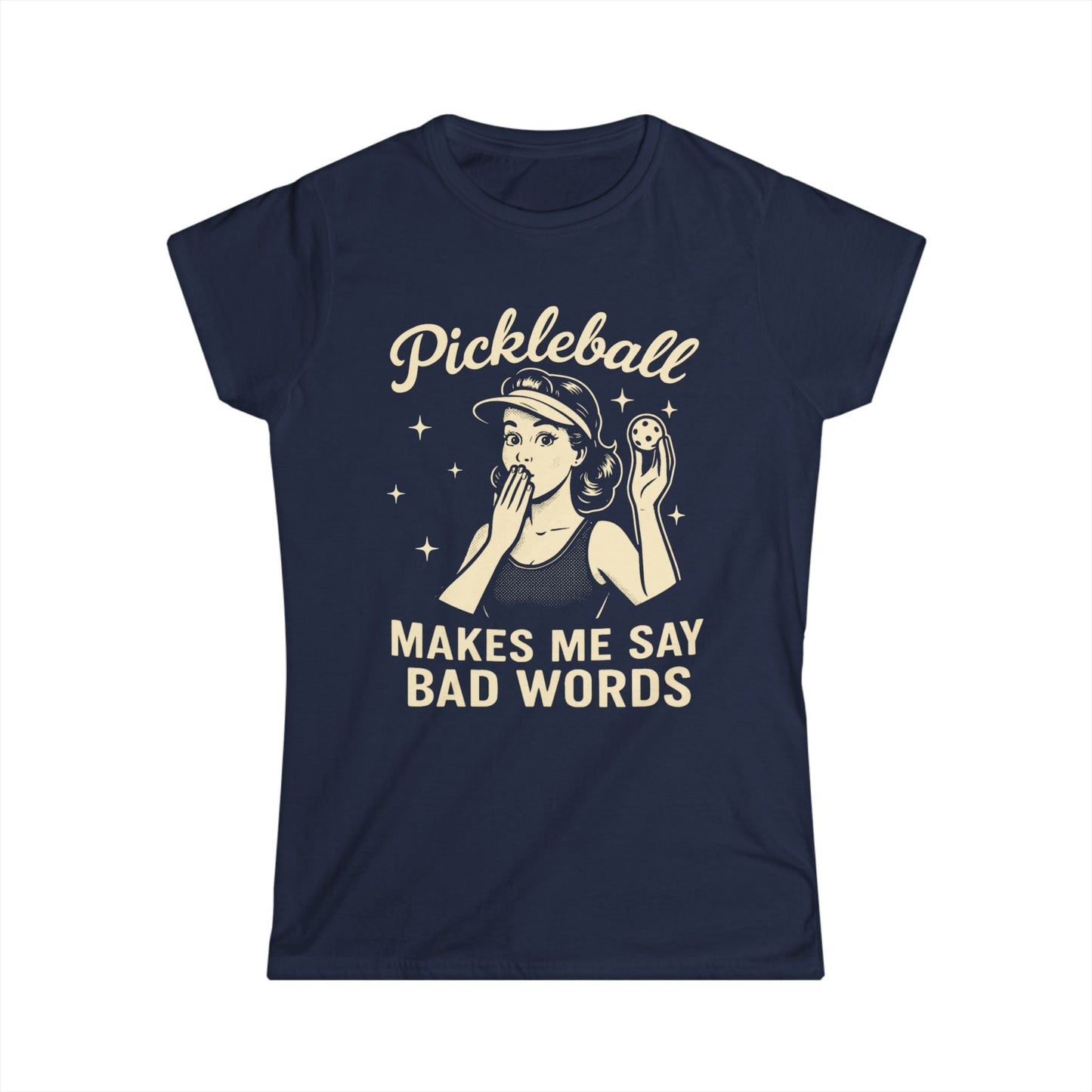 Bad Words Pickleball Women's Softstyle Tee
