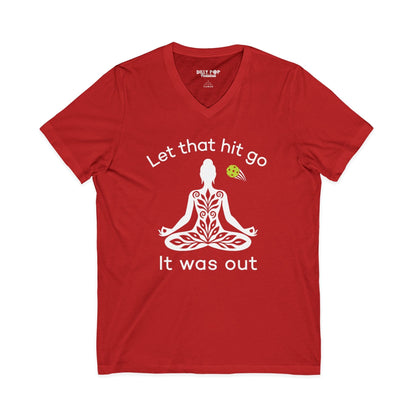 Let That Hit Go V-Neck Tee