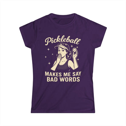 Bad Words Pickleball Women's Softstyle Tee