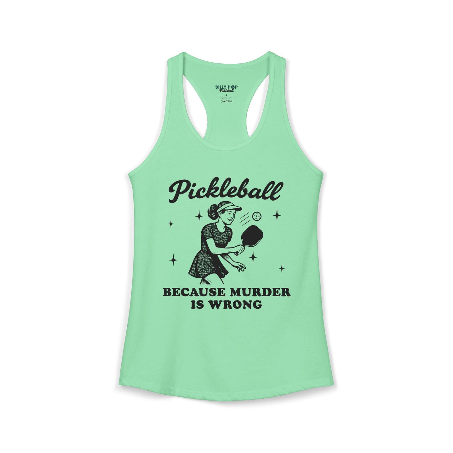 Murder Is Wrong Women's Racerback Tank