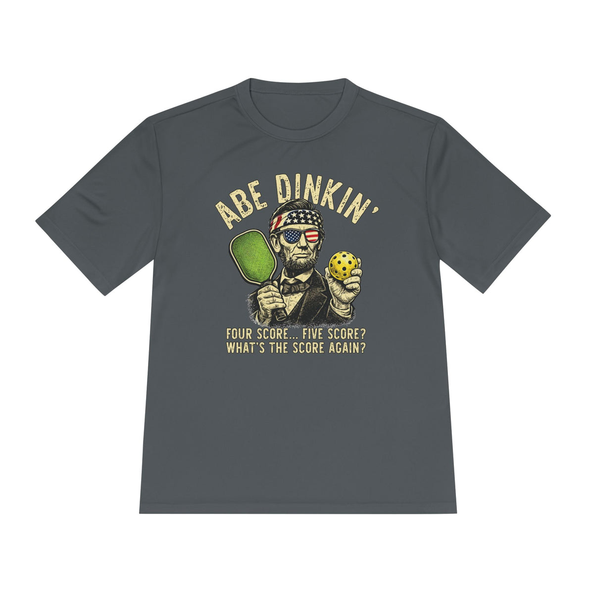 Abe Dinkin' Moisture Wicking Pickleball Tee