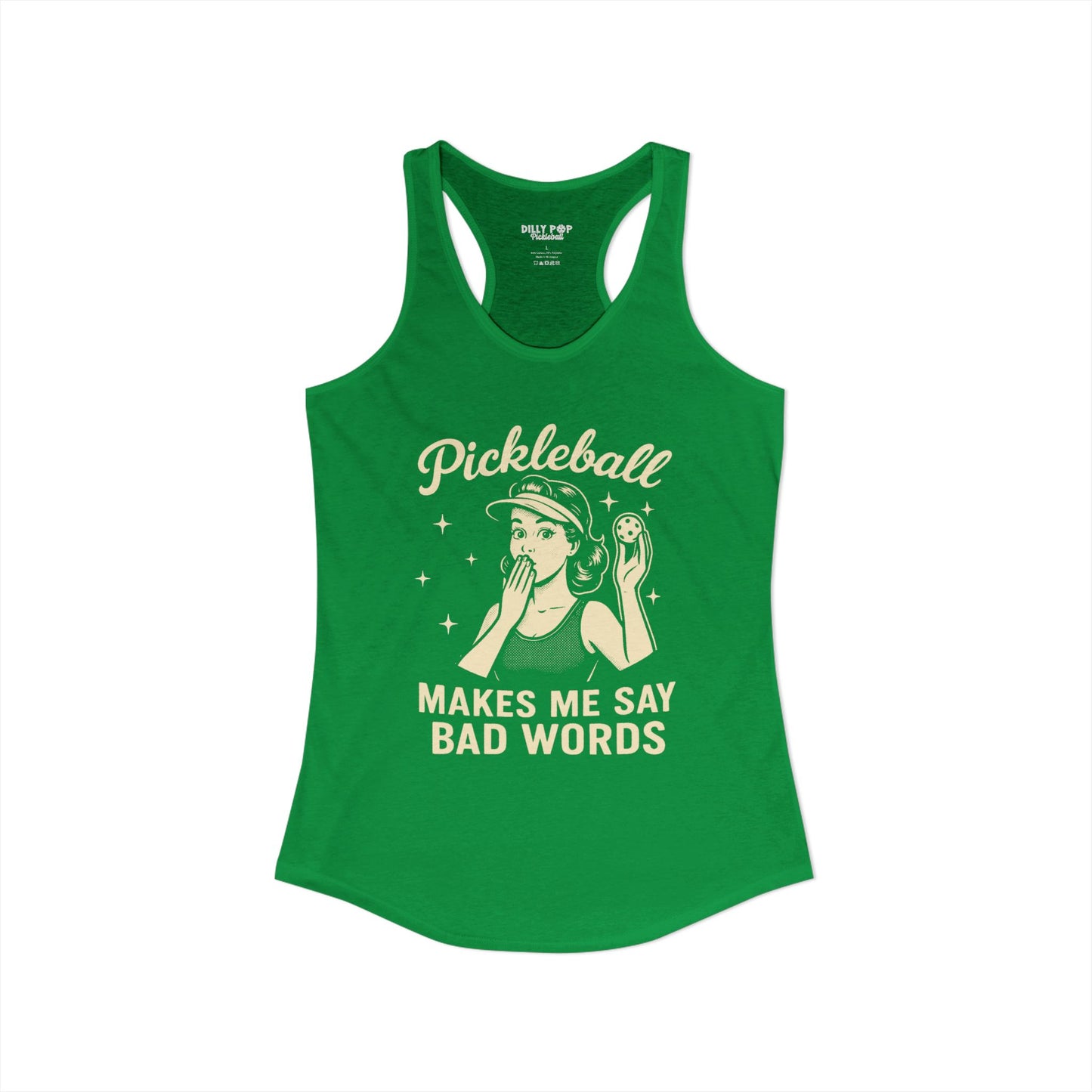 Bad Words Pickleball Racerback Tank