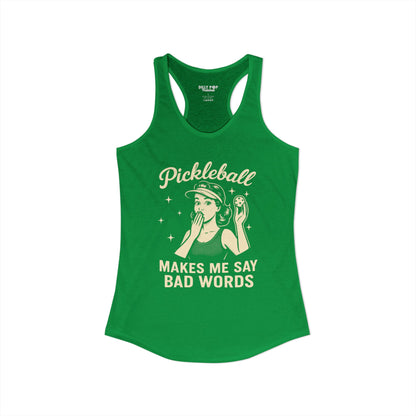 Bad Words Pickleball Racerback Tank