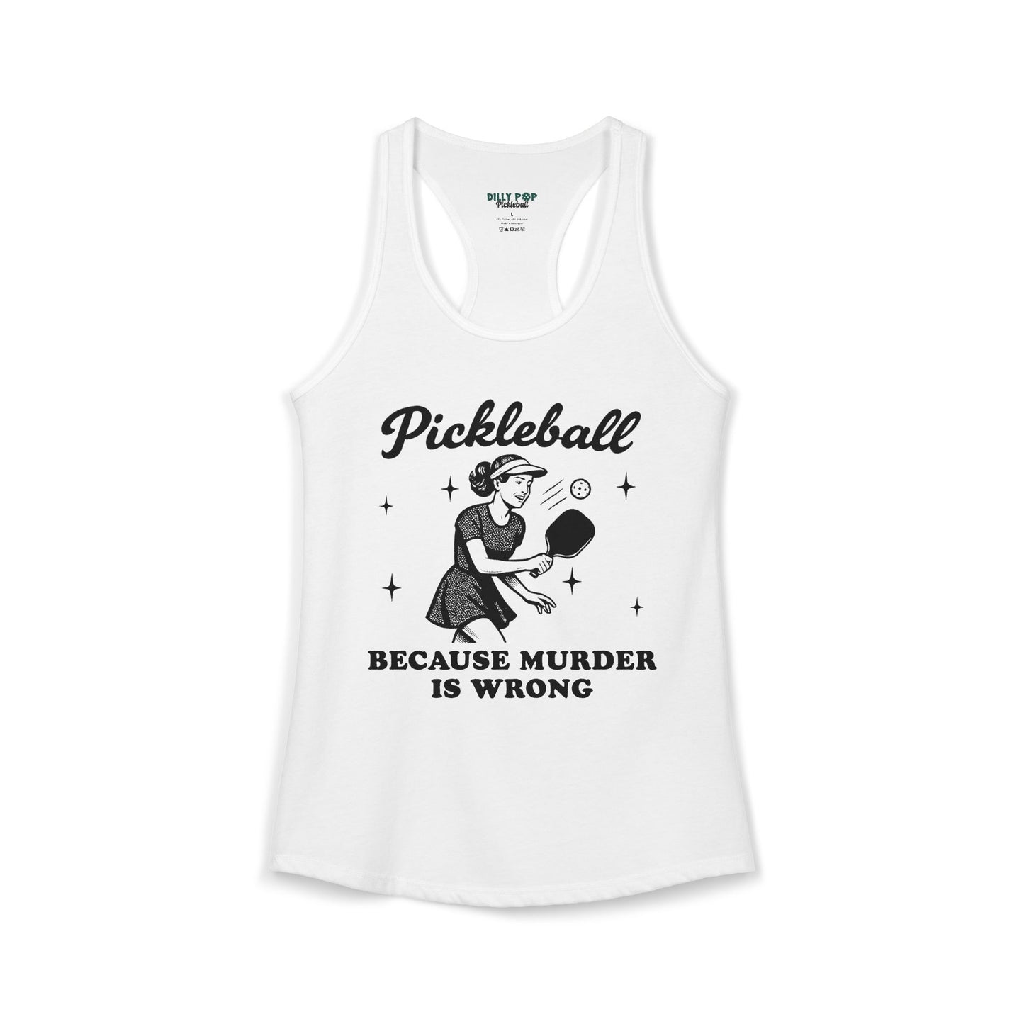 Murder Is Wrong Women's Racerback Tank