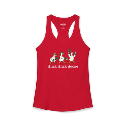 Dink Dink Goose Pickleball Racerback Tank