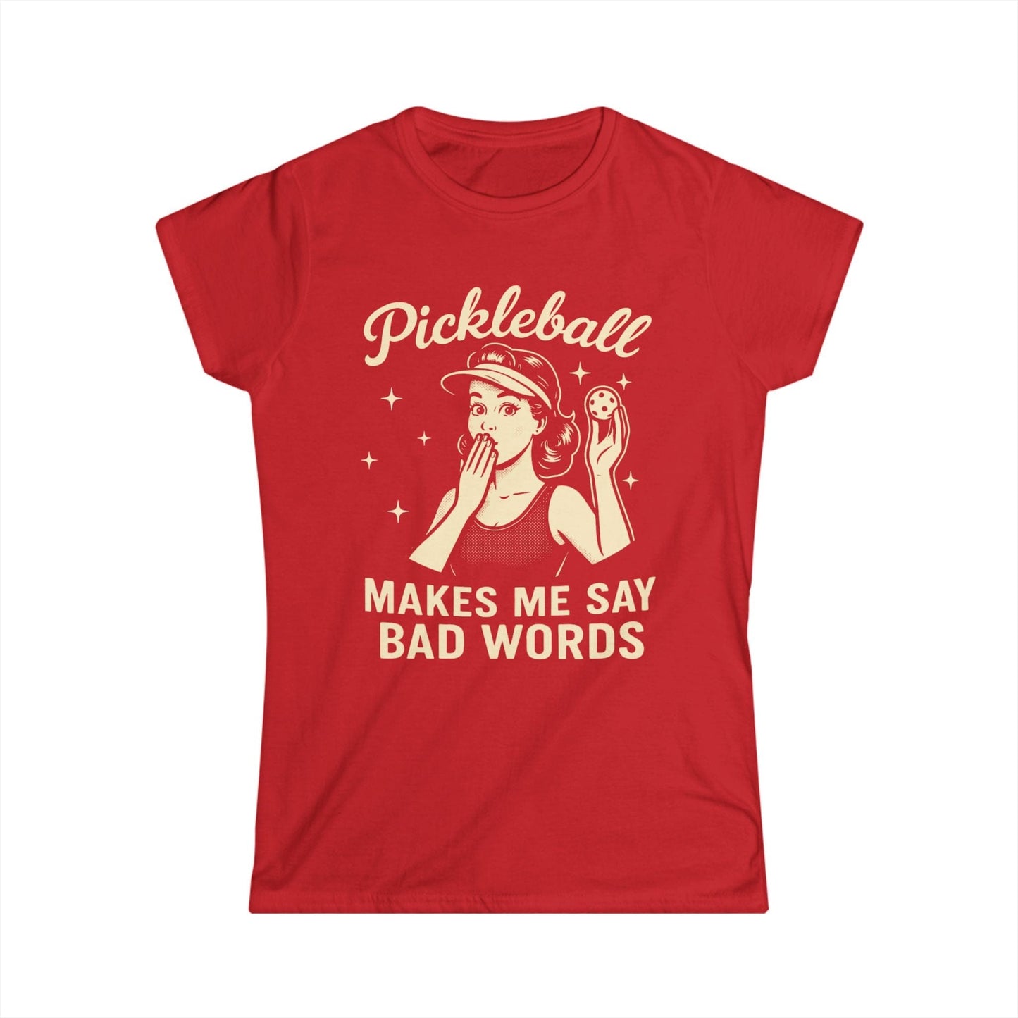 Bad Words Pickleball Women's Softstyle Tee