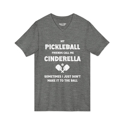 Cinderella Unisex Jersey V-Neck Pickleball Tee