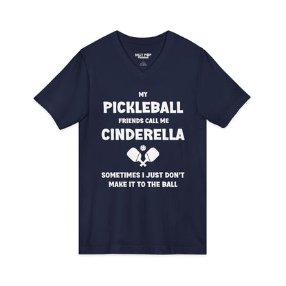 Cinderella Unisex Jersey V-Neck Pickleball Tee