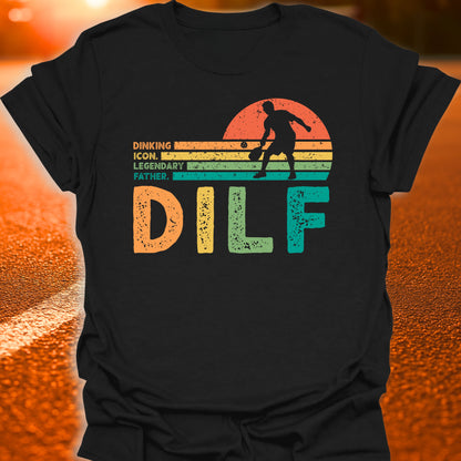 DILF Retro Pickleball Dad T-Shirt