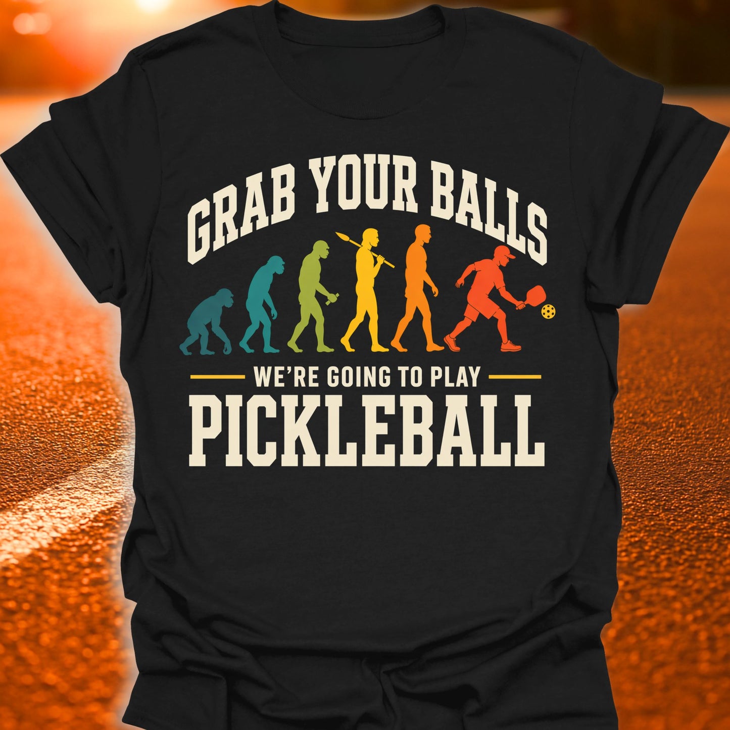 Grab Your Balls Evolution Pickleball T-Shirt