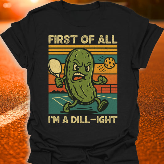 I'm A Dill-ight Retro Sunset T-Shirt