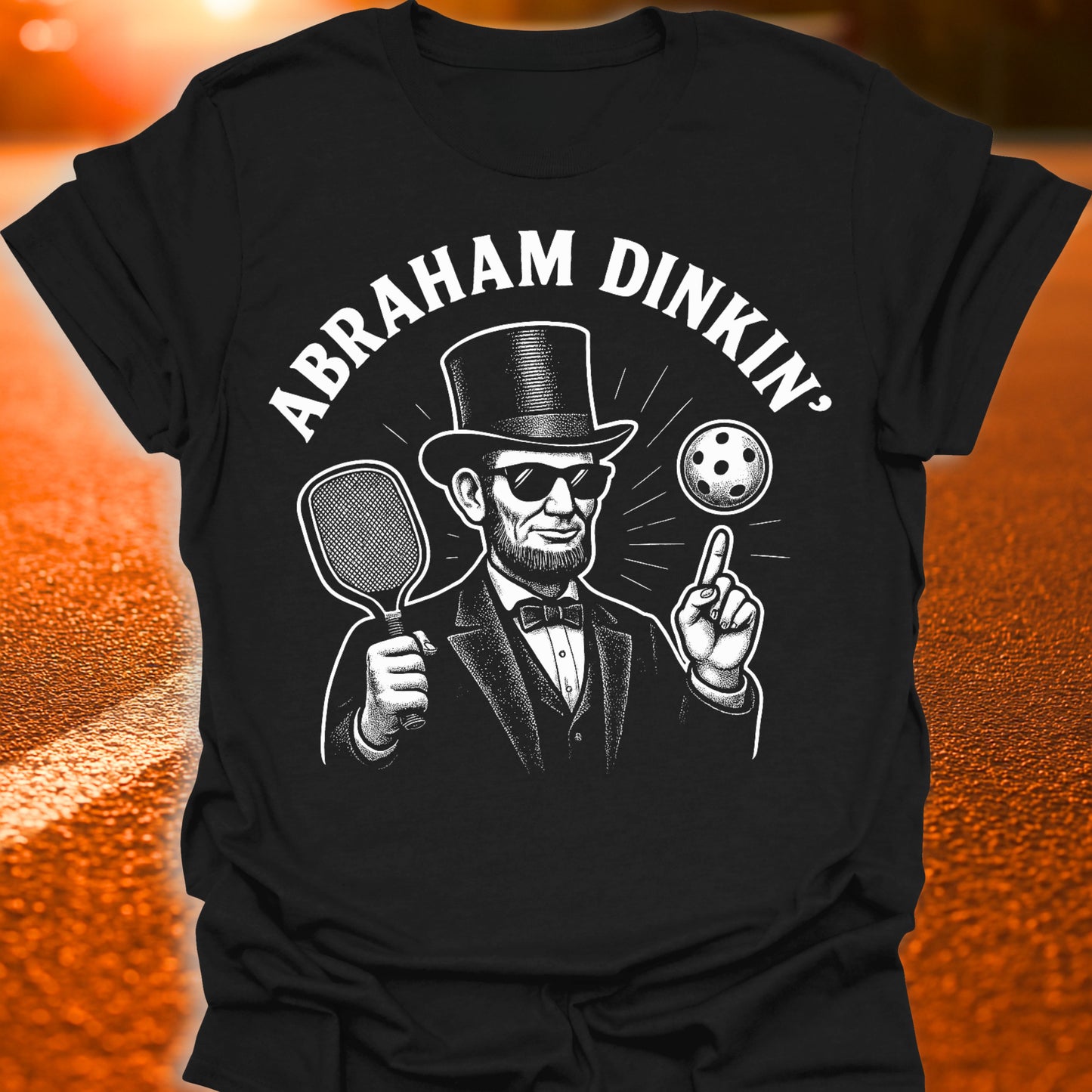 Abraham Dinkin' Pickleball T-Shirt