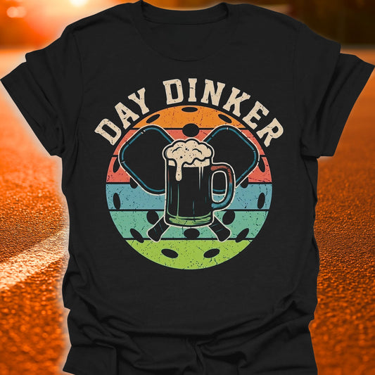 Day Dinker Sunset Pickleball T-Shirt