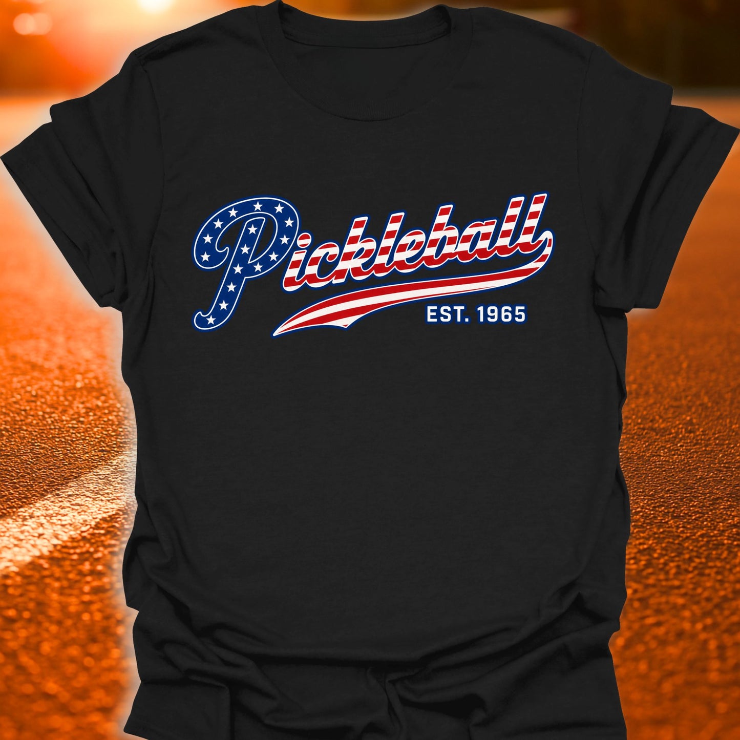 Est. 1965 Patriotic Pickleball T-Shirt