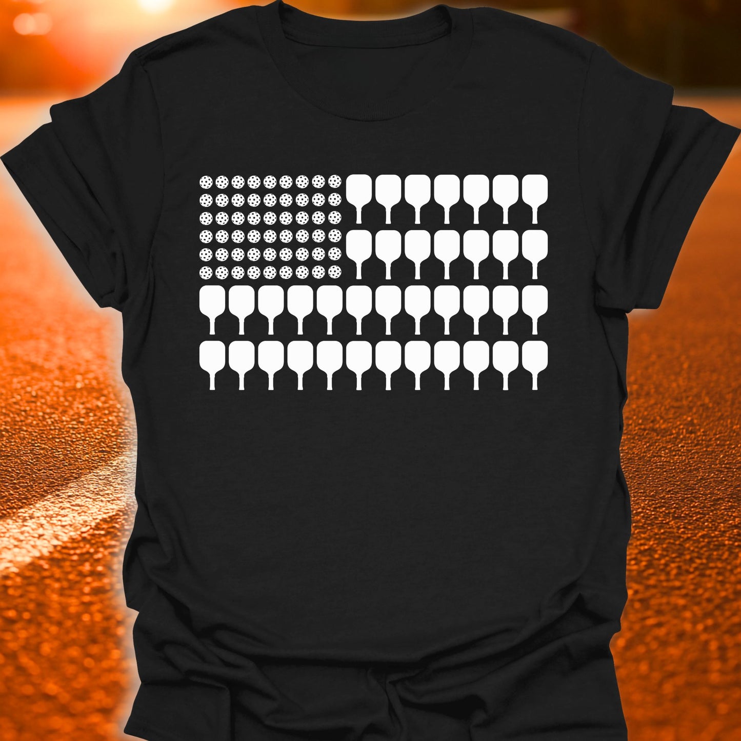 American Pickleball Flag T-Shirt