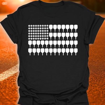 American Pickleball Flag T-Shirt