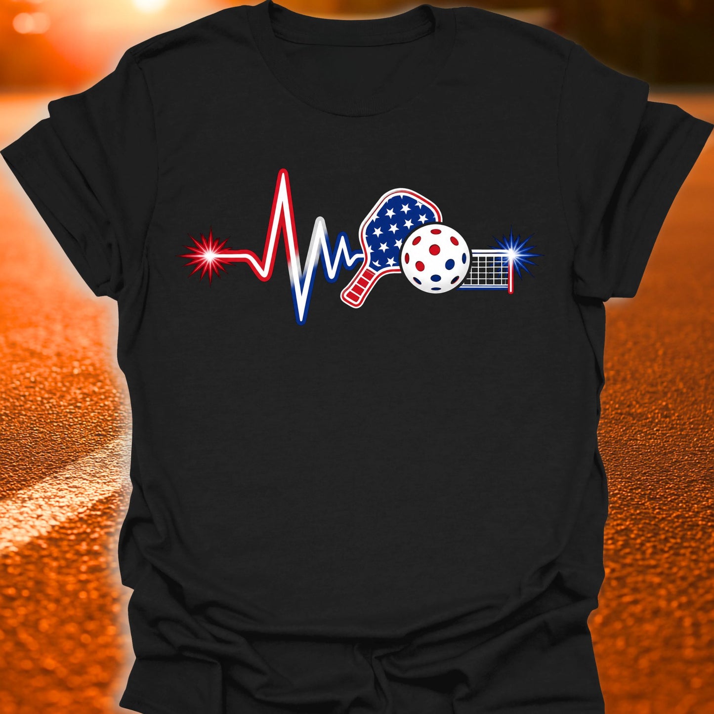 Patriotic Lifeline Pickleball T-Shirt