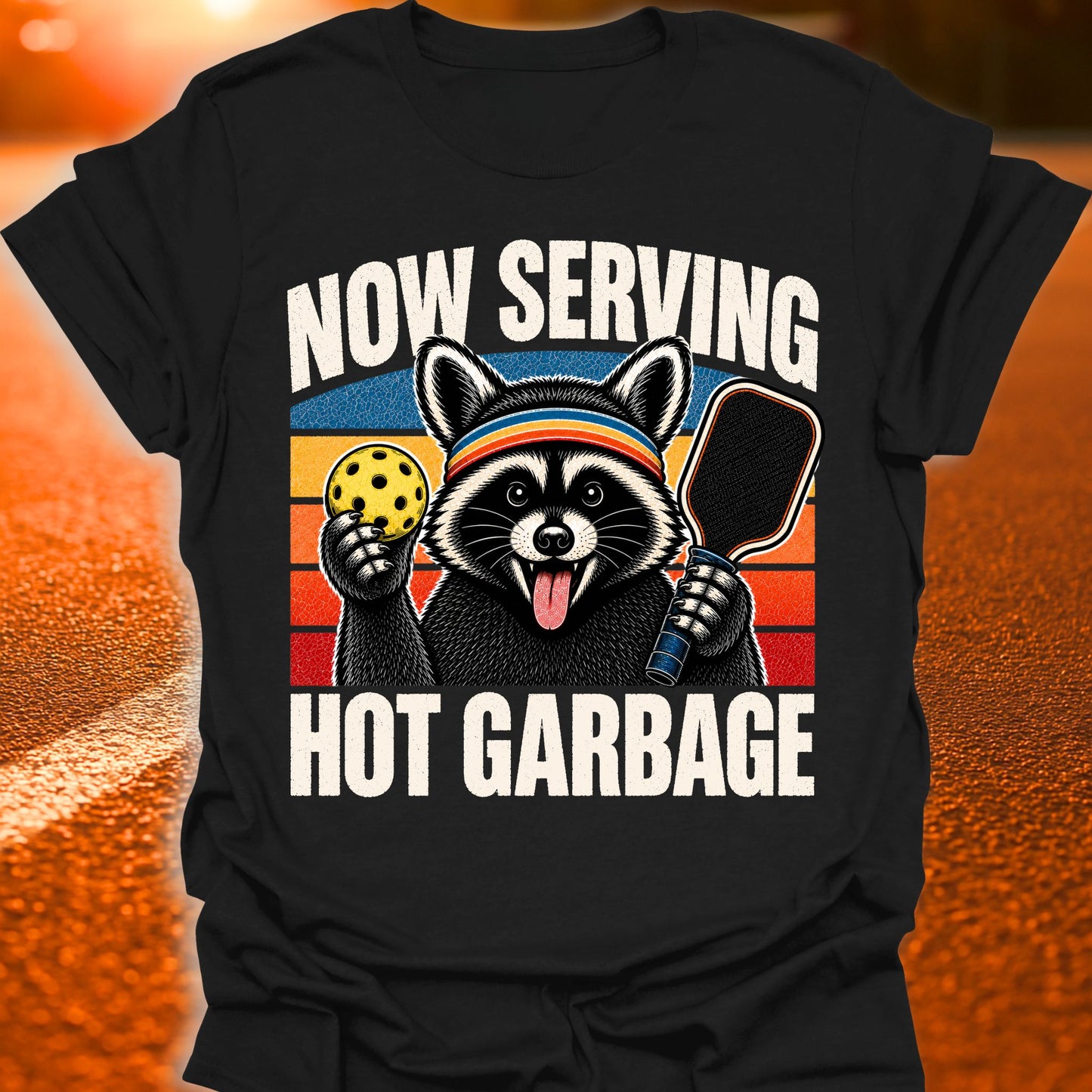 Now Serving Hot Garbage Pickleball T-Shirt