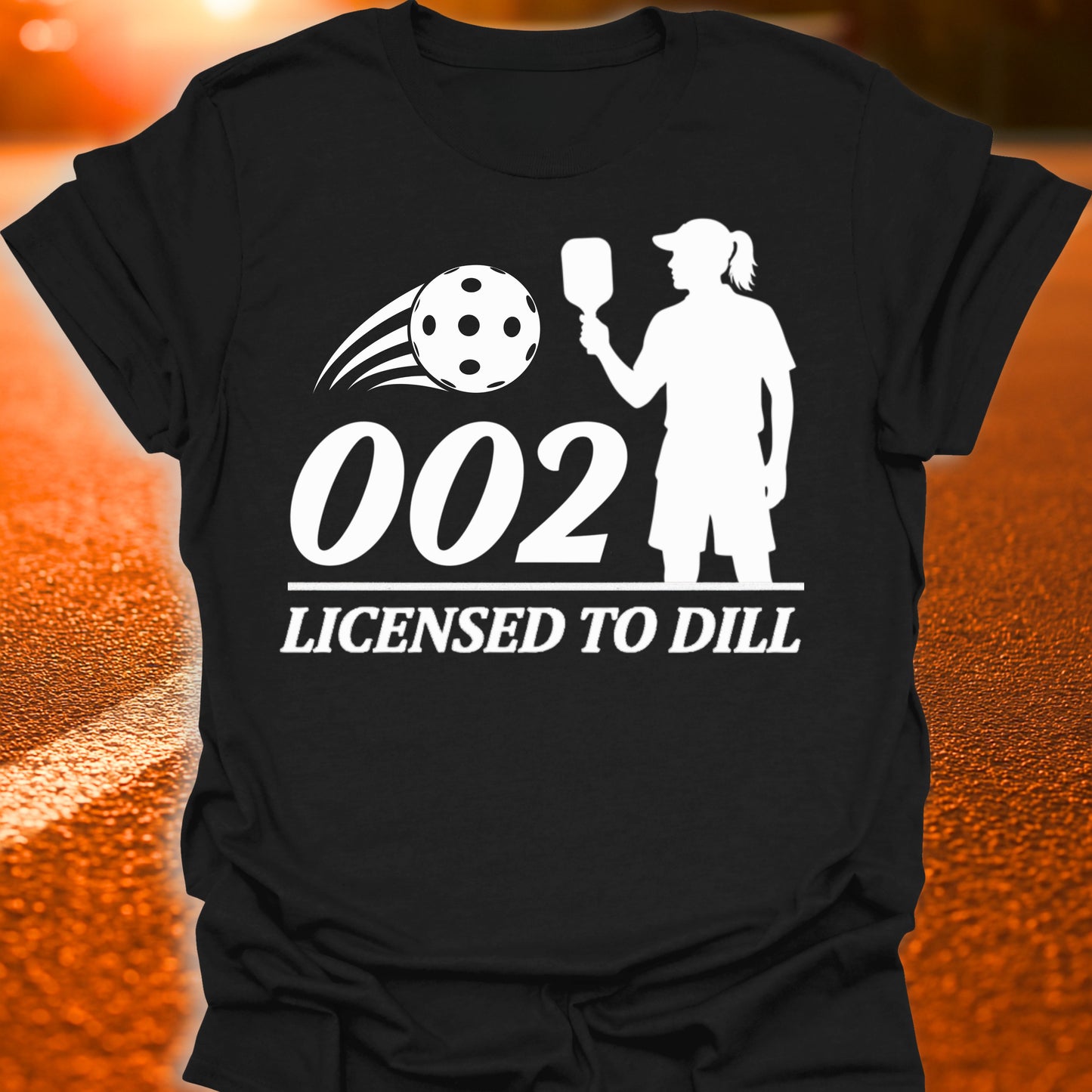 002 Licensed To Dill (Women's) Pickleball T-Shirt