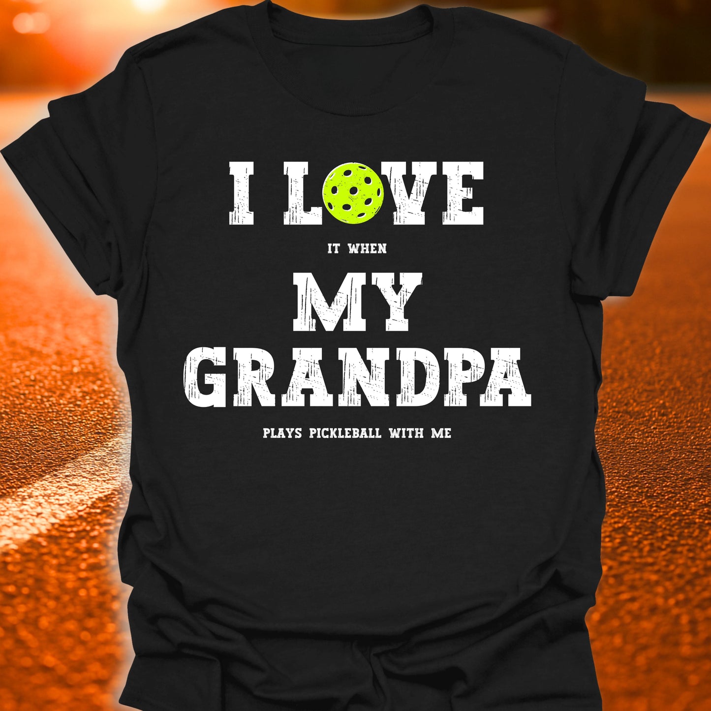 I Love My Grandpa Pickleball T-Shirt