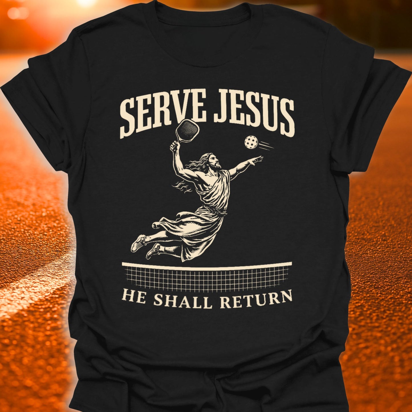 Serve Jesus Pickleball T-Shirt