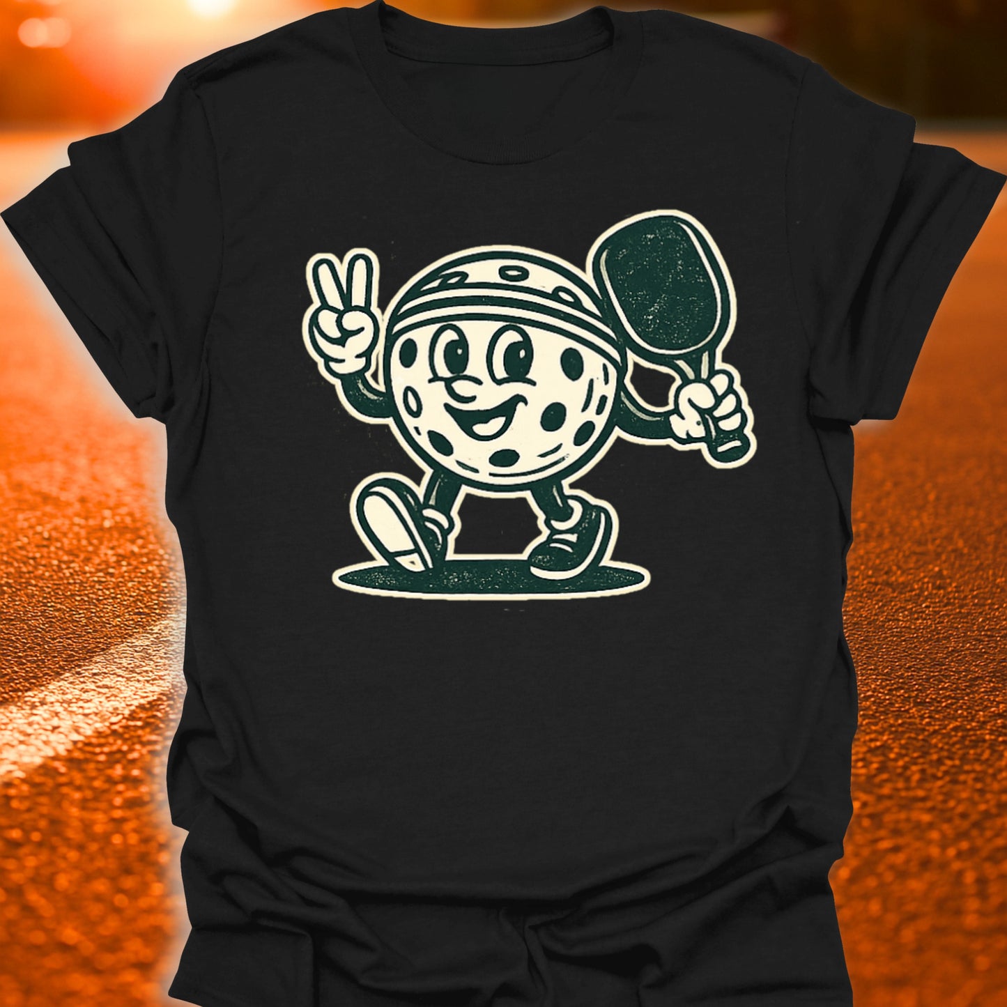 Vintage Pickleball Character T-Shirt