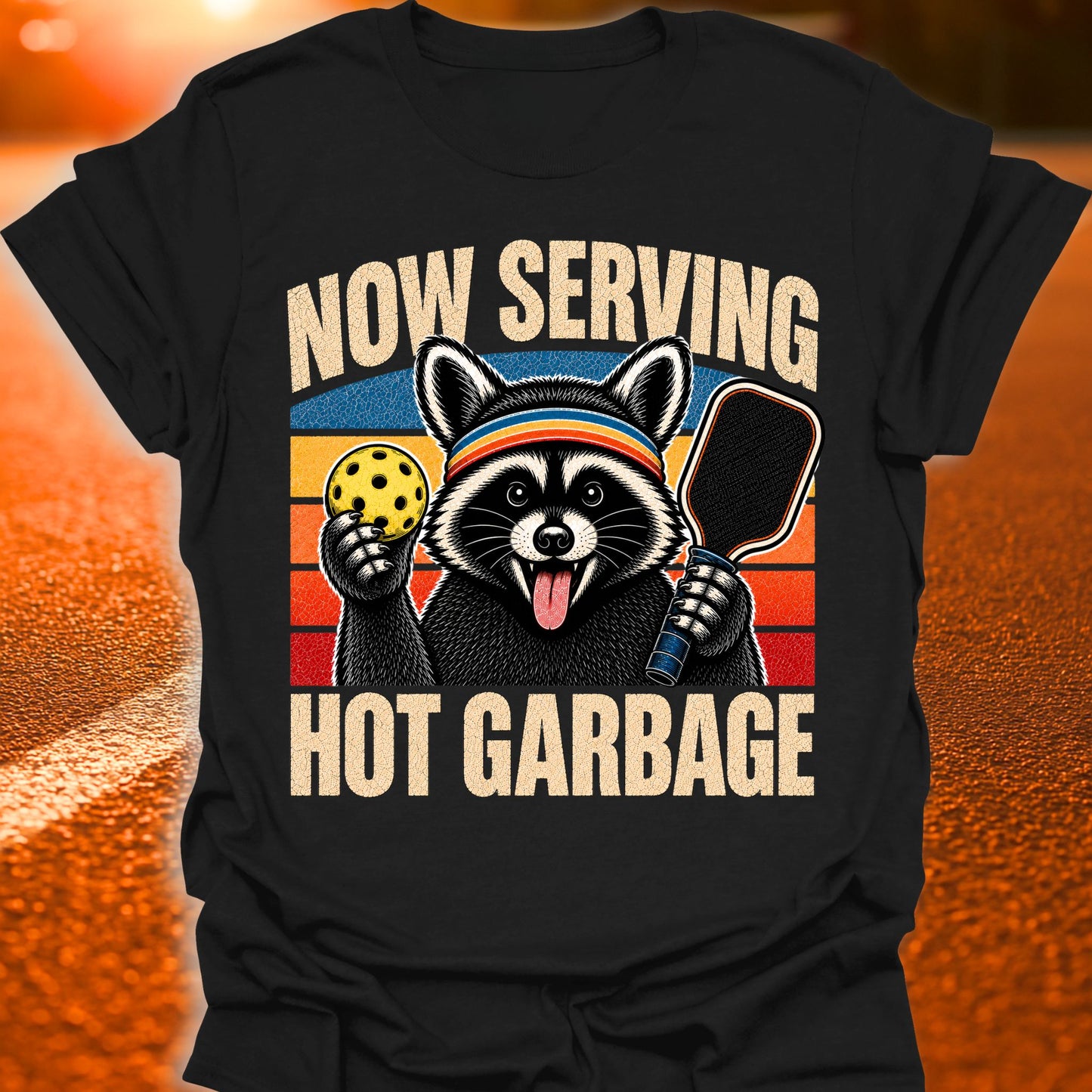 Now Serving Hot Garbage Pickleball T-Shirt