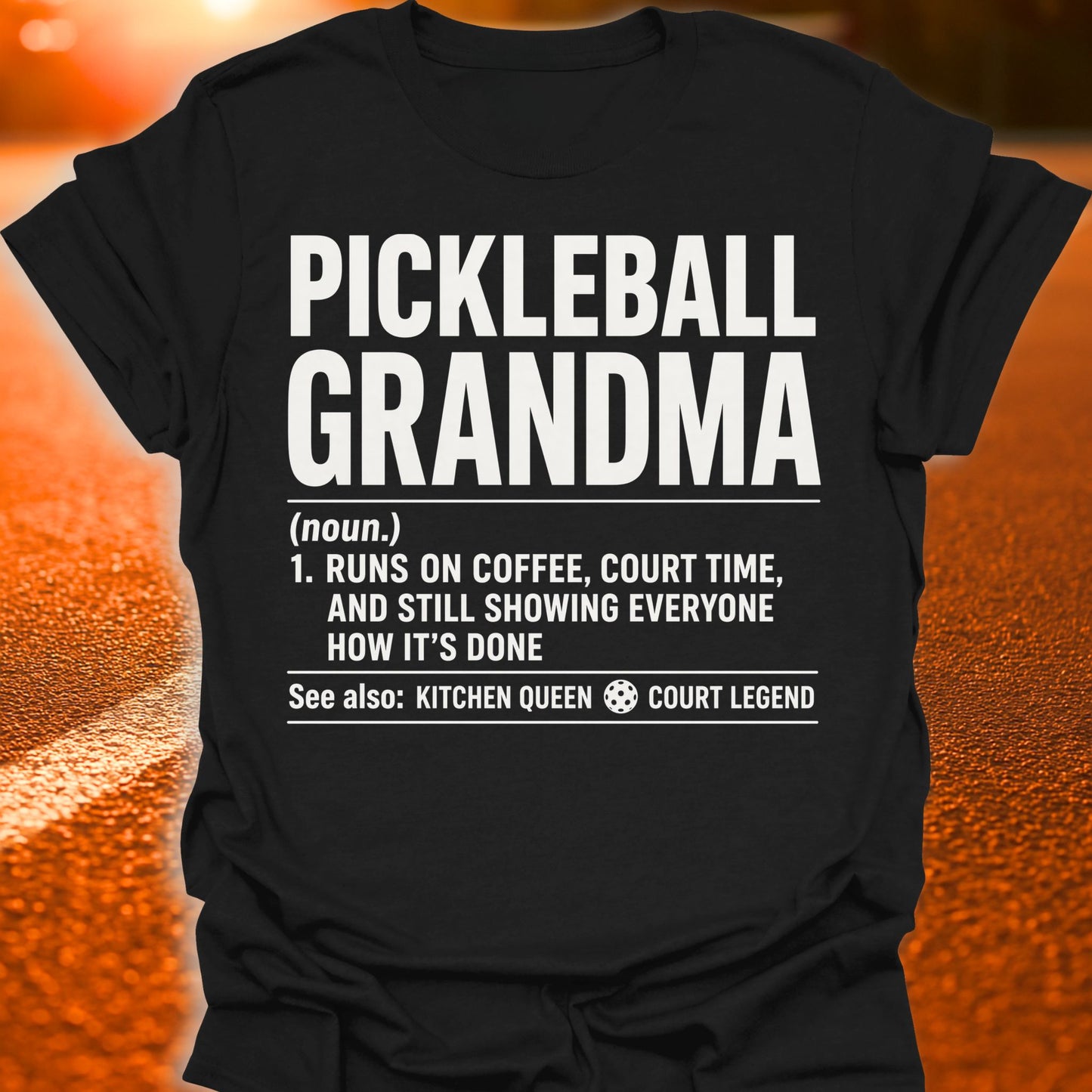 Pickleball Grandma Definition T-Shirt